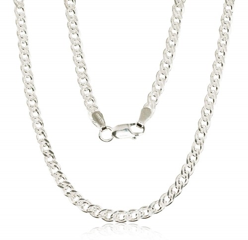 Серебряная цепочка Мона-лиза 3.1 мм, алмазная обработка граней #2400077, Серебро 925°, длина: 45 см, 8.5 гр. image 1
