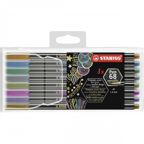Набор маркеров Stabilo Pen 68 metallic 8 Предметы Разноцветный image 1