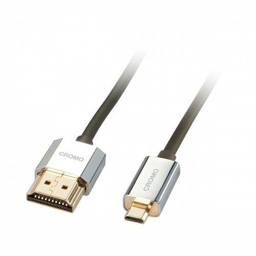 HDMI uz Micro HDMI Kabelis LINDY 41680 50 cm Melns/Pelēks image 1