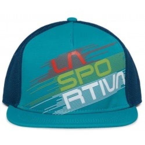 La Sportiva Cepure TRUCKER Hat Stripe EVO L Hawaiian Sun/Cloud image 1