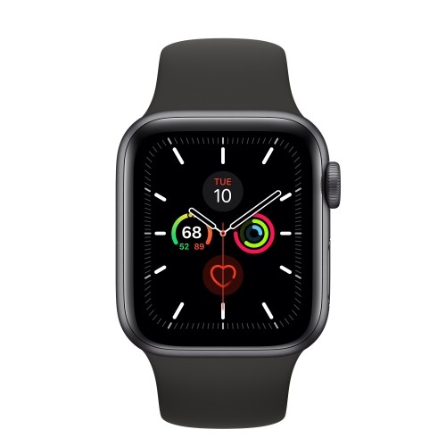 Apple Watch Series 5 44mm Aluminium GPS - Space Gray (Atjaunināts, stāvoklis Ļoti labi) image 1