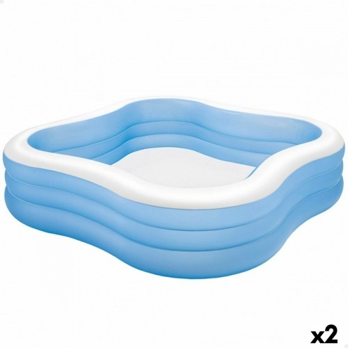 Надувной бассейн Intex Синий 229 x 56 x 229 cm 1250 L (2 штук) image 1