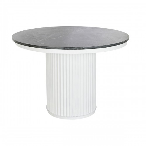 Обеденный стол DKD Home Decor 110 x 110 x 76 cm Чёрный Металл Медь Белый Мрамор image 1