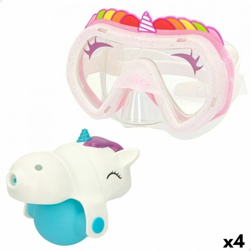 Water pistol and diving mask set Eolo Единорог 14,5 x 10 x 6,5 cm (4 штук) image 1