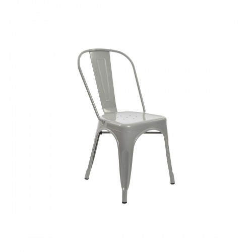 Krēsls DKD Home Decor Pelēks Metāls 53 x 45 x 85 cm image 1