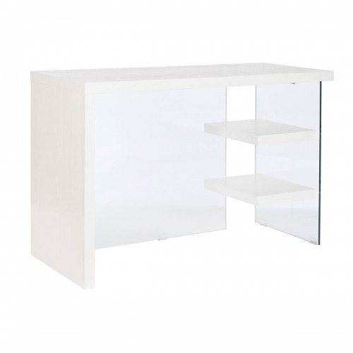 Письменный стол DKD Home Decor Белый Прозрачный Стеклянный Деревянный MDF 120 x 50 x 76 cm image 1