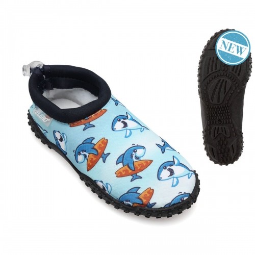 Bigbuy Sport Bērnu apavi ar plakanu zoli Zils Haizivs image 1