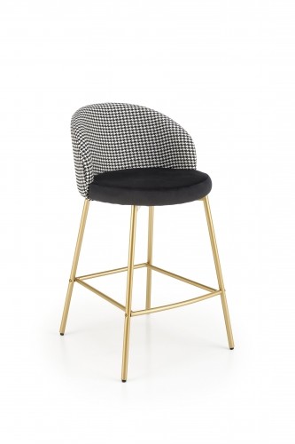 Halmar H113 bar stool, black / white image 1
