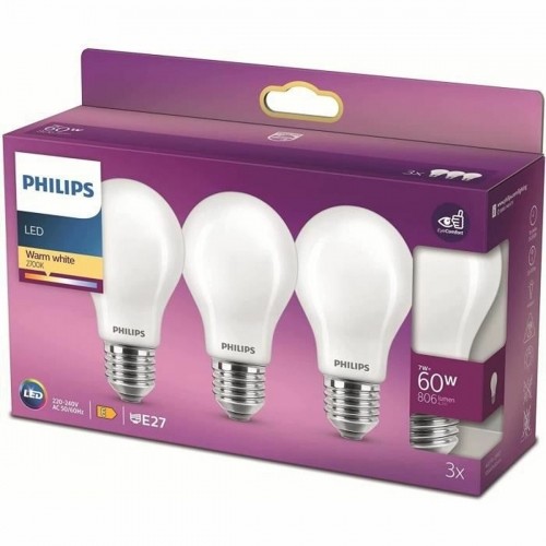 LED lukturis Philips Bombilla 7 W 60 W A+ E 806 lm (2700k) image 1