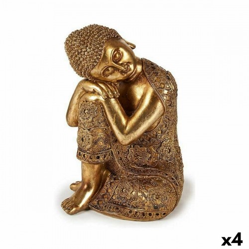 Gift Decor Декоративная фигура Будда Сидя Позолоченный 20 x 30 x 20 cm (4 штук) image 1