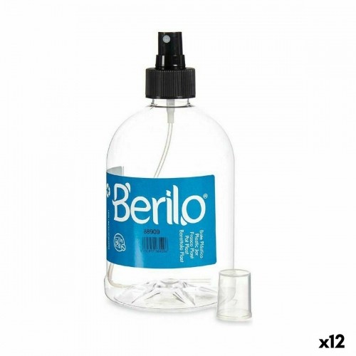 Berilo Smidzinātājs Melns Caurspīdīgs Plastmasa 500 ml (12 gb.) image 1