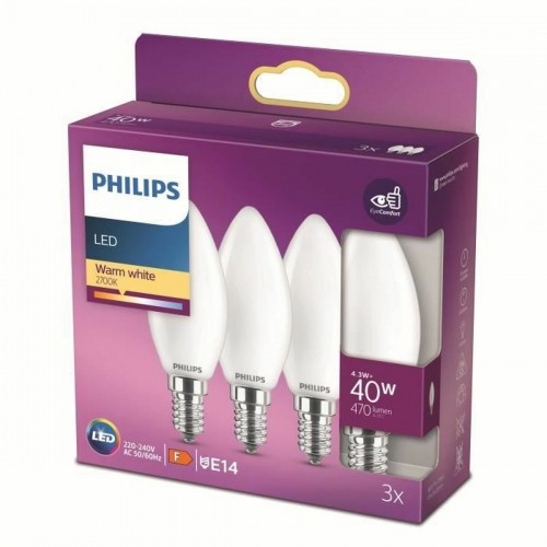 LED Spuldze Philips 8719514272170 40 W A+ F E14 (2700k) (3 gb.) image 1