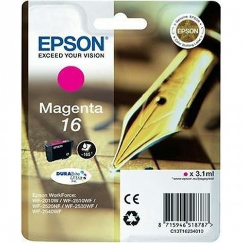 Saderīgs tintes kārtridžs Epson Cartucho Epson 16 magenta Fuksīns image 1
