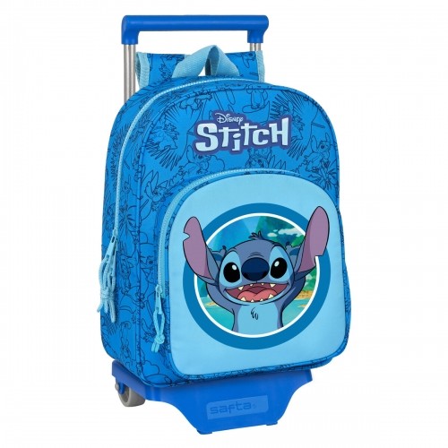 Школьный рюкзак с колесиками Stitch Синий 26 x 34 x 11 cm image 1
