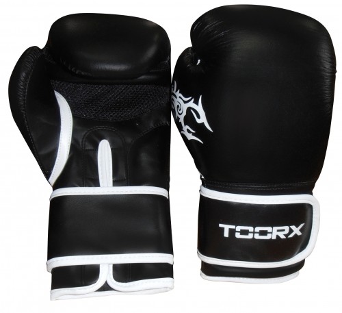 Boxing gloves TOORX PANTHER 12oz black  leather image 1