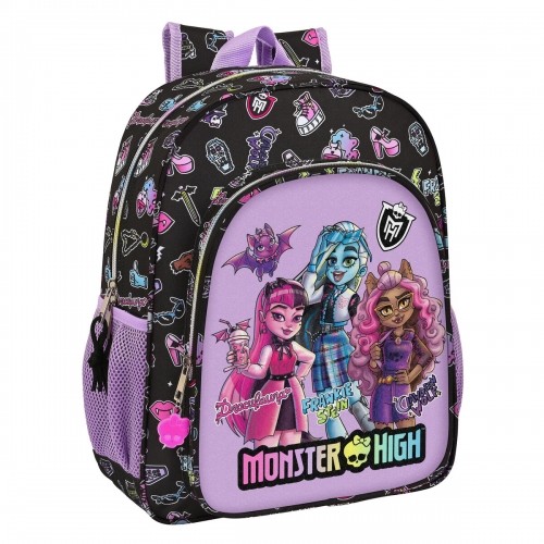 Школьный рюкзак Monster High Creep Чёрный 32 X 38 X 12 cm image 1