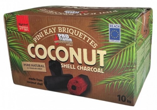 Unknow Pressed coconut shell briquettes for baking PINI KAY 10kg image 1