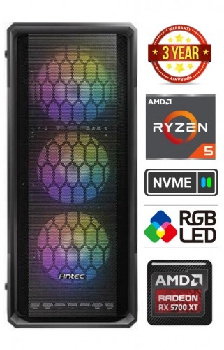 Mdata Gamer Ryzen 5 5600G 32GB 1TB SSD NVME 1TB HDD RX5700 XT Windows 10 image 1