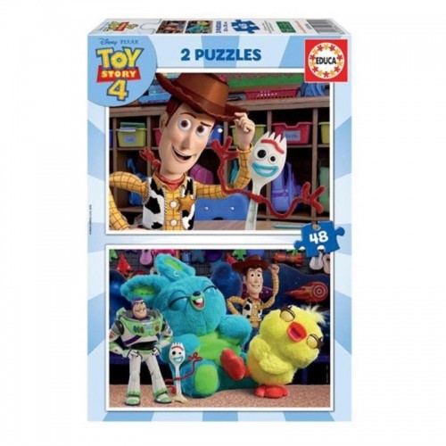 2 Pužļu Komplekts   Toy Story Ready to play         48 Daudzums 28 x 20 cm image 1