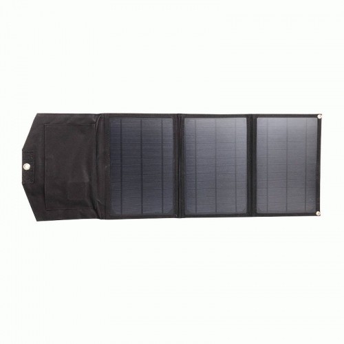 Foldable solar charger XO XRYG-280-3 21W 2xUSB (black) image 1