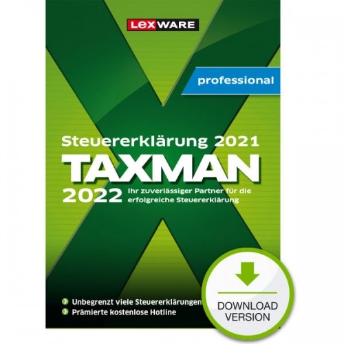 Lexware TAXMAN professional 2022 (7-Platz Lizenz) [Download] image 1