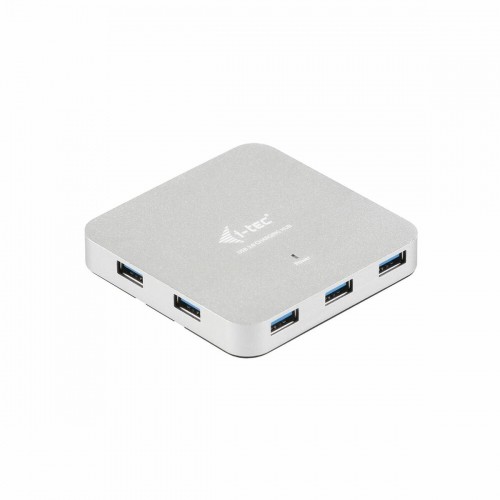 USB-разветвитель i-Tec U3HUBMETAL7 Серебристый Серый image 1