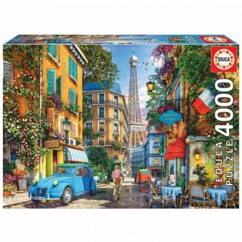 Puzle un domino komplekts Educa The old streets of Paris 19284 4000 Daudzums image 1