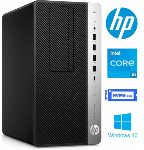 HP ProDesk 600 G3 MT i5-7500 16GB 1TB SSD 1TB HDD Windows 10 Professional image 1