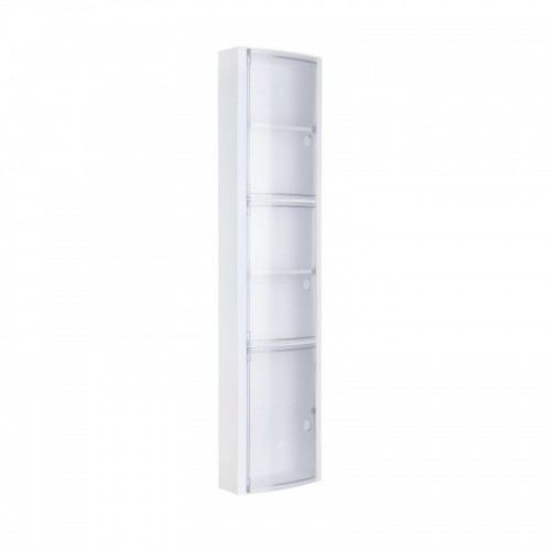 Tatay Vertikālais vannas istabas skapītis balts/glazēts image 1