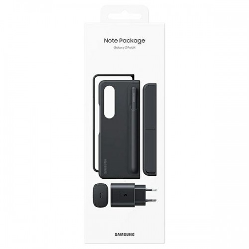 EF-OF93KKBE Samsung Leather Flip Cover + Pen + 25W Travel Adapter pro Galaxy Z Fold 4 Black image 1