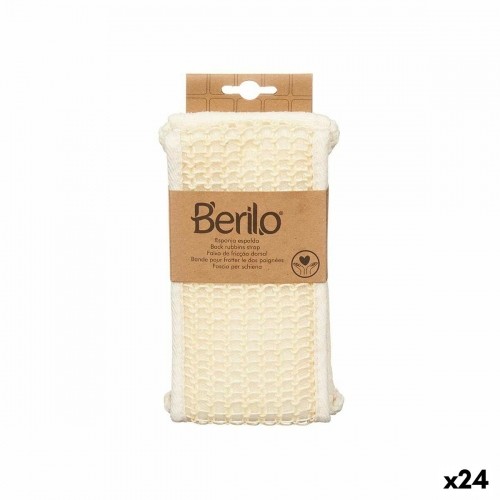 Berilo Мочалка для тела С ручками Белый 20 x 3 x 11 cm (24 штук) image 1