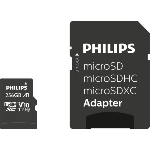 PHILIPS MicroSDHC 256GB class 10/UHS 1 + Adapter image 1