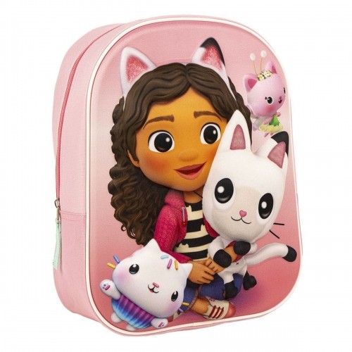 Школьный рюкзак 3D Gabby's Dollhouse Розовый 25 x 31 x 10 cm image 1