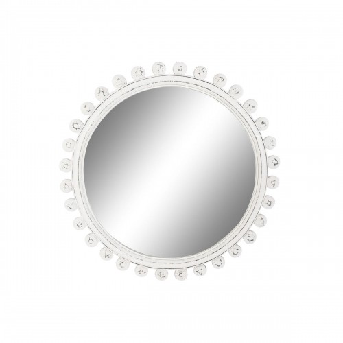 Sienas spogulis Home ESPRIT Balts Mango koks Kails 90 x 4 x 90 cm image 1