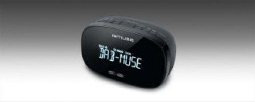 Muse  
         
       DAB+/FM Dual Alarm Clock Radio M-150 CDB Alarm function, AUX in, Black image 1