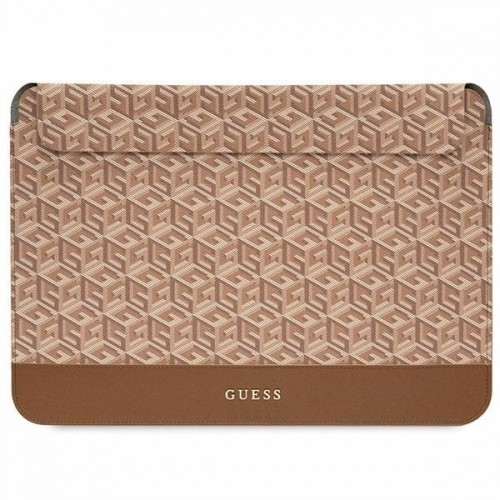 Guess Sleeve GUCS14HGCFSEW 14" brązowy|brown GCube Stripes image 1
