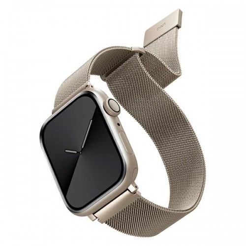 UNIQ pasek Dante Apple Watch Series 1|2|3|4|5|6|7|8|SE|SE2 38|40|41mm Stainless Steel starlight image 1
