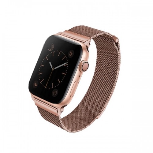 UNIQ pasek Dante Apple Watch Series 4|5|6|7|8|SE|SE2 38|40|41mm Stainless Steel różwo-złoty|rose gold image 1