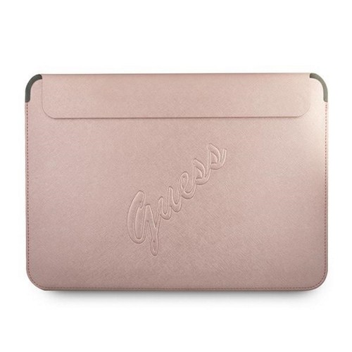OEM Original GUESS Laptop Sleeve Saffiano Script GUCS13PUSASPI 13 inches pink image 1