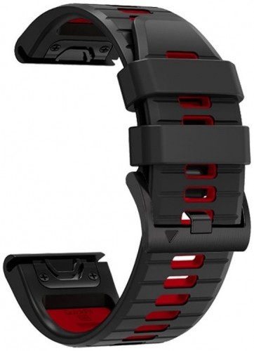 Tech-Protect watch strap IconBand Pro Garmin fenix 5/6/6 Pro/7, black/red image 1