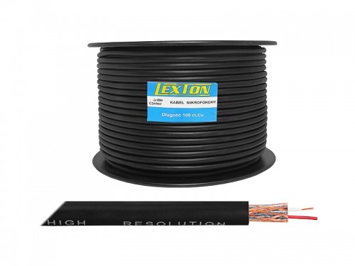 PS Микрофонный кабель 2 провода 6 мм черный image 1