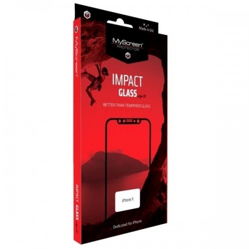 Myscreenprotector MS ImpactGLASS Edge 3D iPhone Xr|11 6,1" czarny|black Antyuderzeniowe szkło hybrydowe na cały ekran 8H image 1