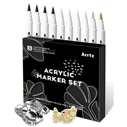Акриловые маркеры ARRTX, 4 цвета, 10шт. image 1