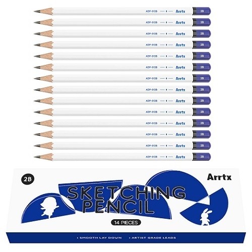 Набор профессиональных карандашей Arrtx для рисования  2B 14 шт image 1