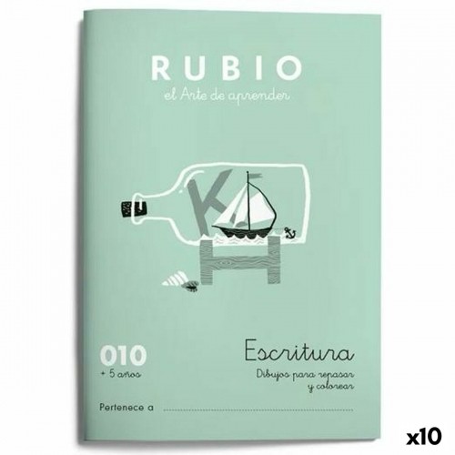 Cuadernos Rubio Writing and calligraphy notebook Rubio Nº10 A5 испанский 20 Листья (10 штук) image 1
