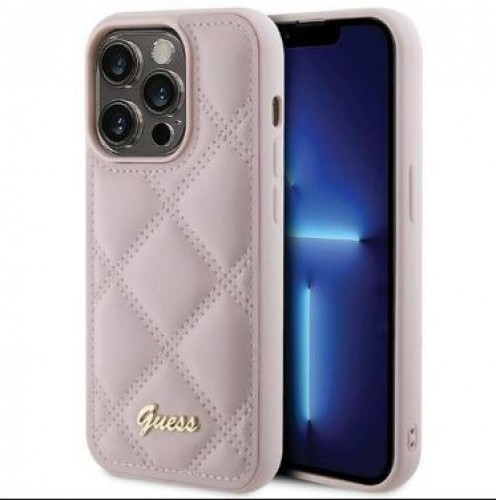 Guess  
       Apple  
       iPhone 15 Pro Max HC PU QUILTED METAL LOGO 
     Pink image 1
