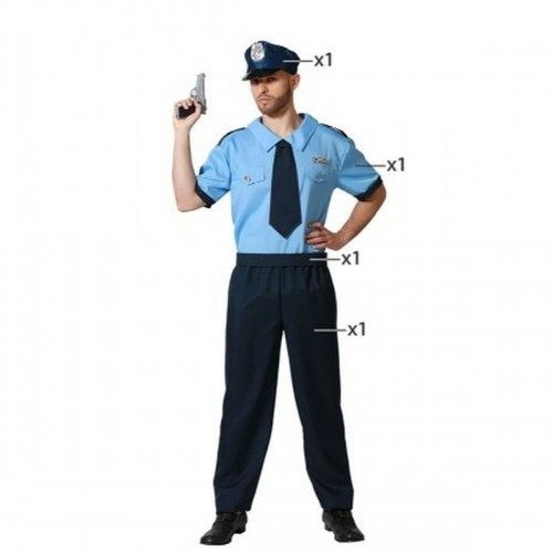 Bigbuy Carnival Svečana odjeća za odrasle Policists image 1