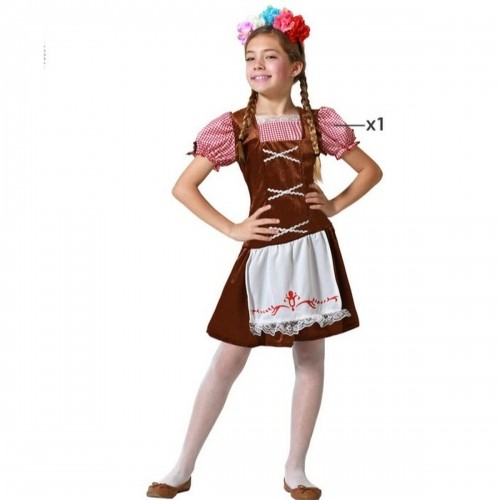 Bigbuy Carnival bērna kostīms Vācu viesmīle Brūns image 1