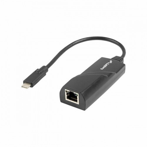 USB C uz RJ45 Tīkla Adapteris Lanberg NC-1000-02 Melns 0,15 m image 1