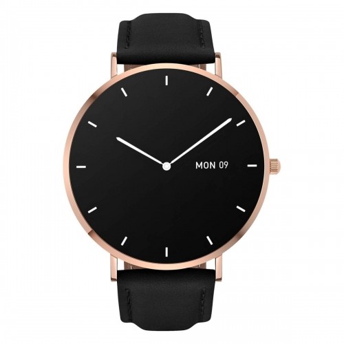 Garett Smartwatch Verona Gold And Black Leather Умные часы AMOLED / Bluetooth 5.1 / IP67 / GPS / SMS image 1